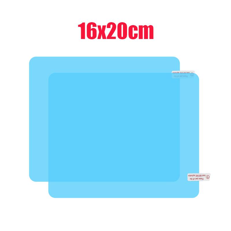 2Pcs Car Rainproof Film Car Rearview Mirror Protective Rain Proof Anti Fog Waterproof Film Car Sticker Accessories Oval Square