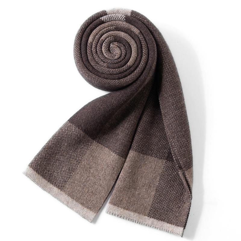 

2025 новый кашемировый шарф женский маленький широкий в клетку универсальная шаль модный осенне-зимний теплый шарф можно