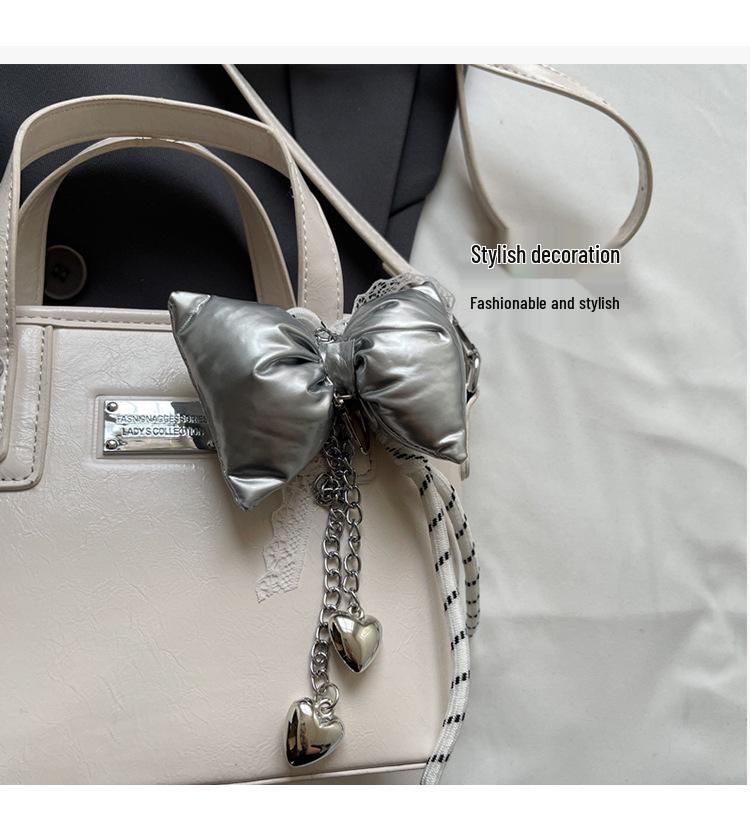 2025 Fashion Bowknot Basket Handbag - High-End Textured Crossbody Bag
