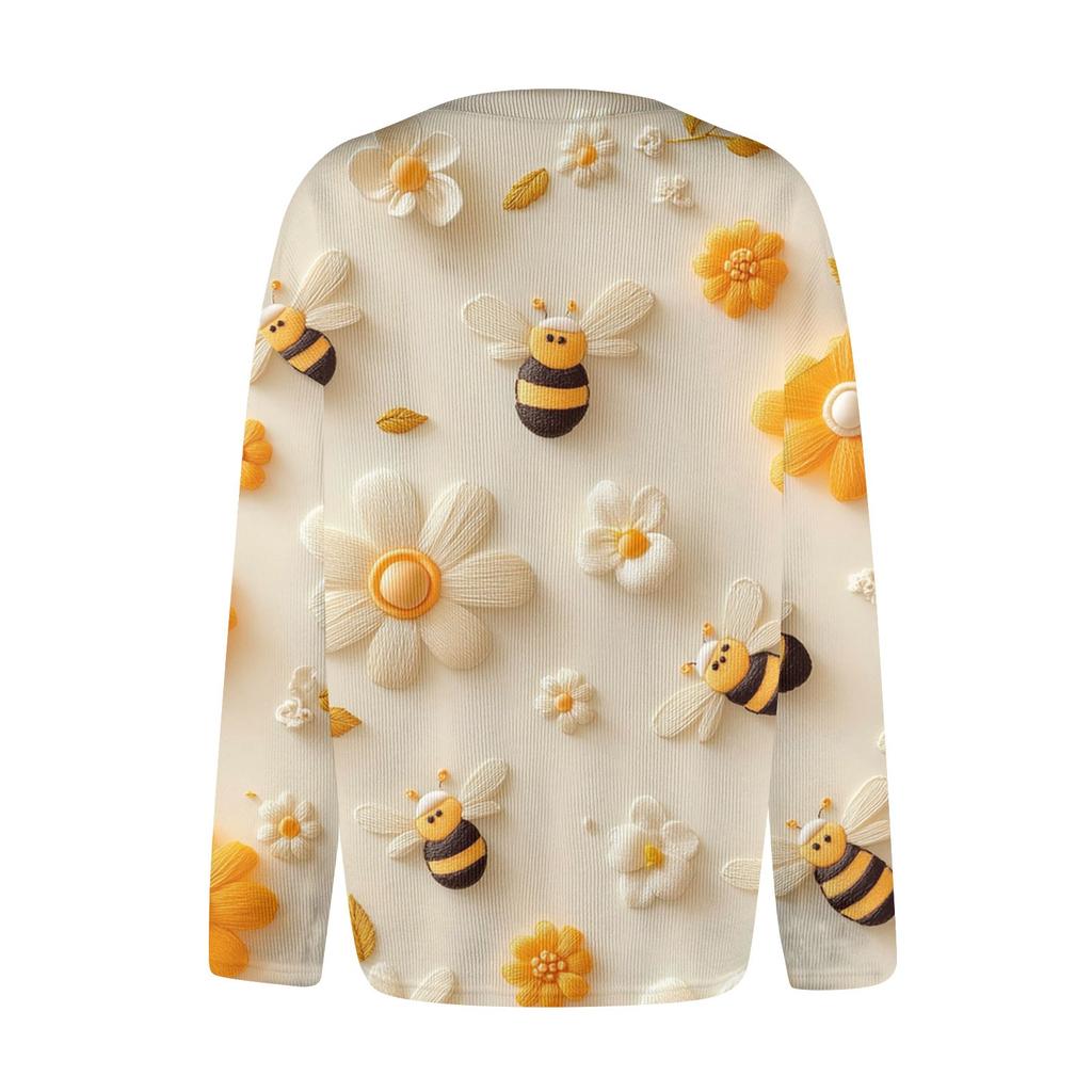 Womens Casual Vintage Floral Print Long Sleeve Cardigan Button Front Lightweight Knit Sweater Jacket