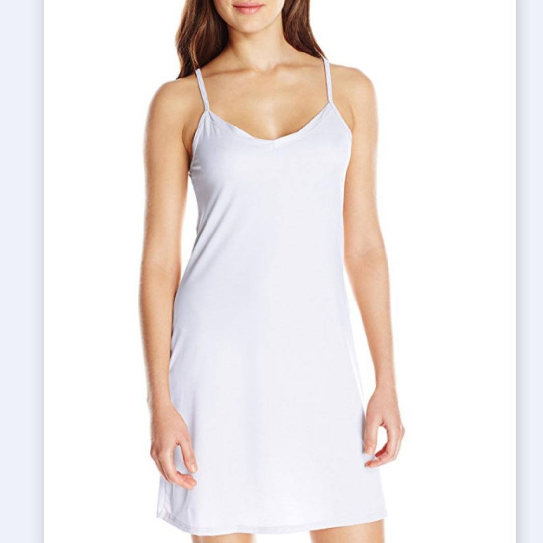 

Летнее платье на бретелях, майка без рукавов, нижнее белье, внутреннее платье XXL белый