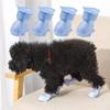 4Stk/Set Haustier Hund Regenschuhe Rutschfest Wasserdicht Katze Schuh Gummistiefel für Outdoor Schuhwerk Socken Hunde Katzen Fußschutz