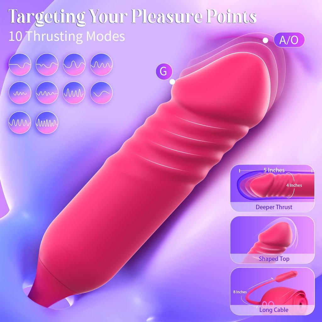 Jasmine Rose Women's Multi-Functional Telescopic Vibrator