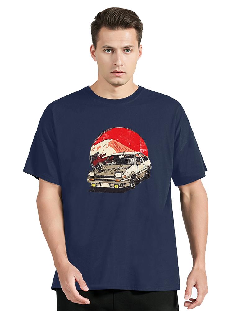 ZX Tee Drift Japanese Anime AE86 Initial D T-shirt JDM Car T Shirt Men Women Moletom Tops Graphic Clothing Oversized Tshirt