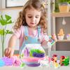 Light Up Terrarium Kit Terrarium Craft Kit with Remote Control Creative Educational Toy Multi-Function DIY for Kids Ages 5-12