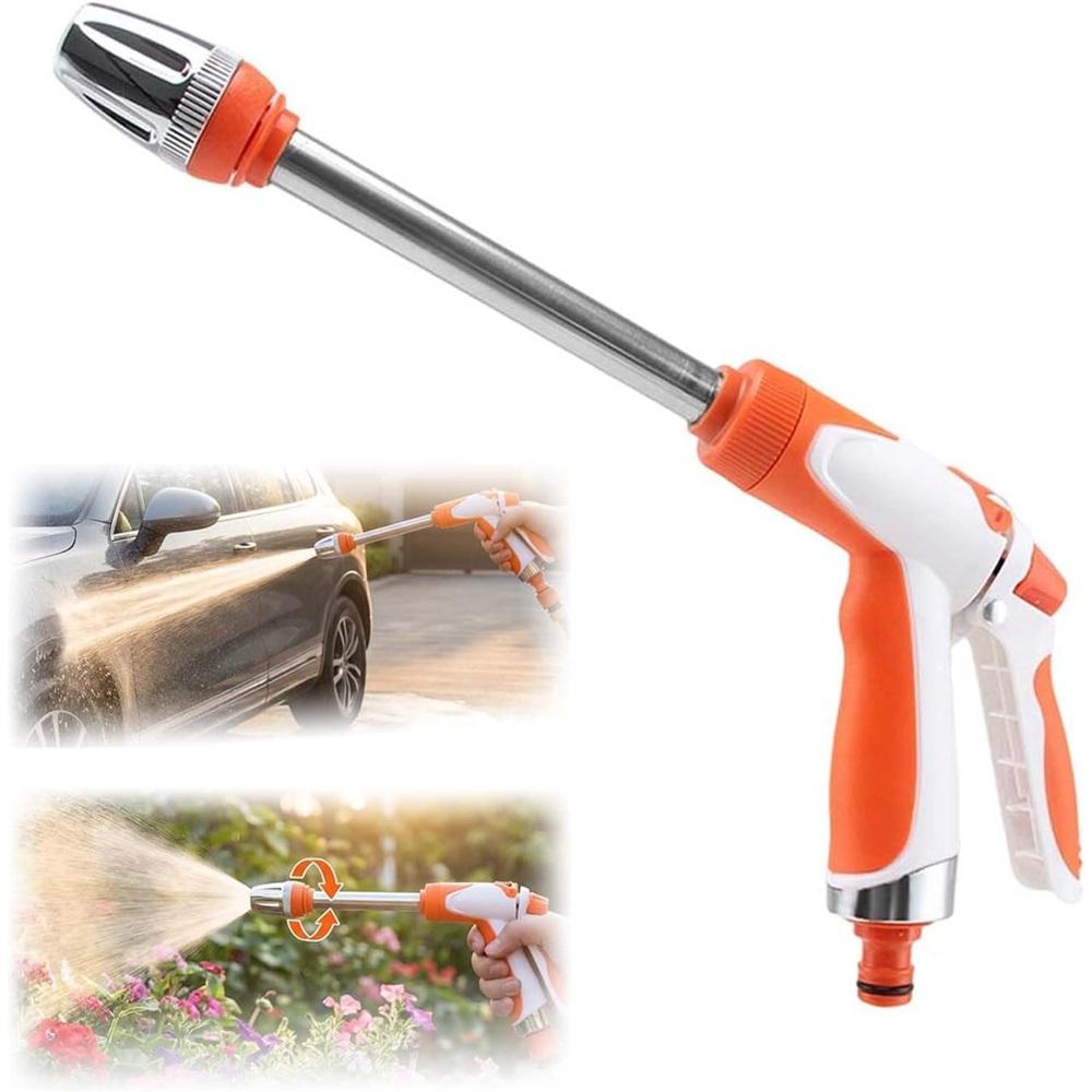 Multi-functional high-pressure cleaning gun, portable high-pressure cleaning hose and nozzle, 360° rotation, three spray modes, universal nozzle.