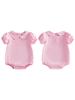Toddler Girls Casual Romper with Ruffled Sleeves and Elastic Waistband Adorable  Jumpsuit for Summer Outfits