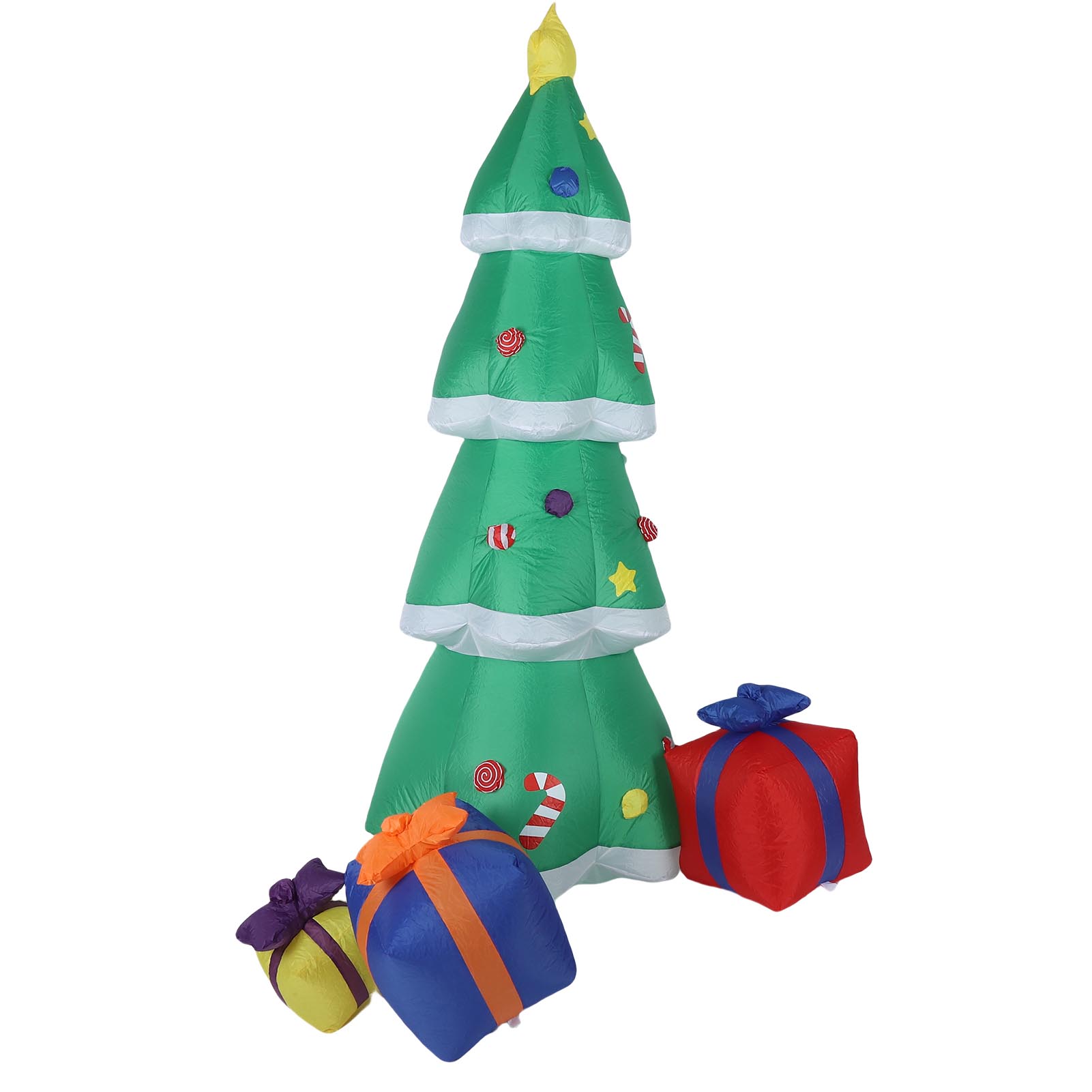 

6.9ft Inflatable Xmas Tree Outdoor Decoration Blow Up Xmas Tree Yard Decor with LED Light for Xmas Holiday Party Garden Patio Lawn Decor