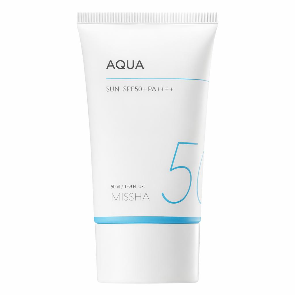 MISSHA All Around Safe Block Aqua Sun SPF50+ PA++++ 50mL Lightweight Hydrating Sunscreen