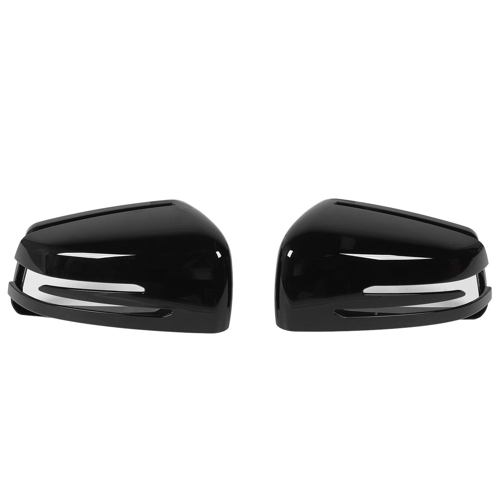 

2PCS Rearview Mirror Cover Cap Strong Protection Long Durability Weather Resistance Replacement for Benz W176 W246 W204