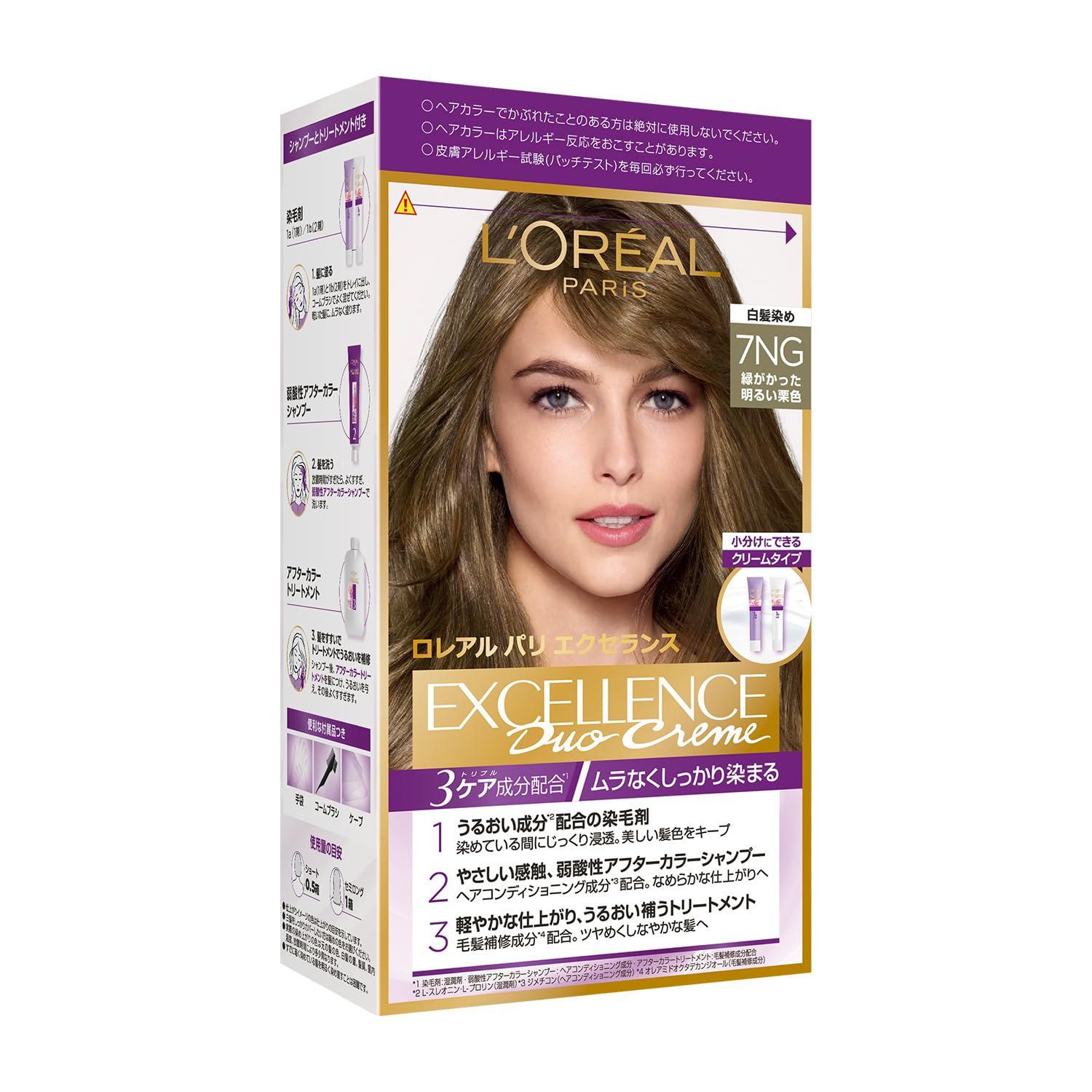 

Paris Excellence R Крем для волос Светло-каштановый с зеленоватым отливом L Oreal Color, 7NG,