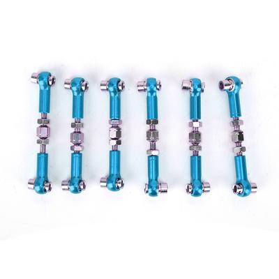 6 Pcs Adjustable Servo Links Tie Rod Set for RC Car 110 Buggy Tourning Car 47mm Accessorieslight