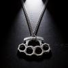 Geometric Alloy Pendant Necklace For Men Women With Cross Chain Metal Fashion Jewelry