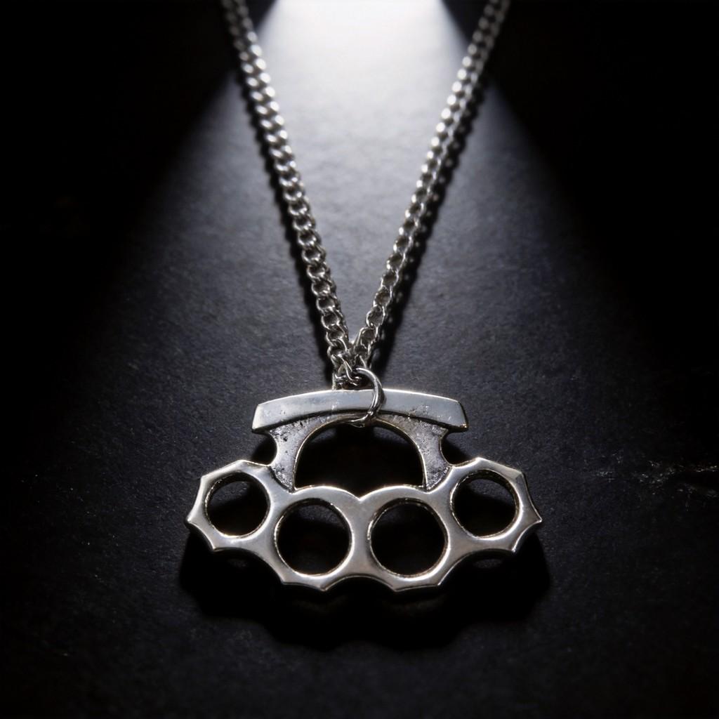 Geometric Alloy Pendant Necklace For Men Women With Cross Chain Metal Fashion Jewelry