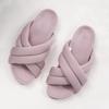 Fashion Fashion Cross Tied Design Brand Slippers Women Comfortable Lightweight Soft Flat Slippers Summer Open Toe Non-slip Beach Shoes