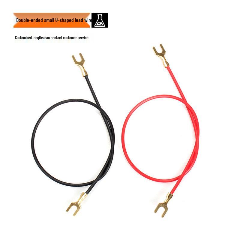 

U-подібний штекер до дроту з затискачем типу крокодил : Двосторонній лабораторний навчальний з єднувач