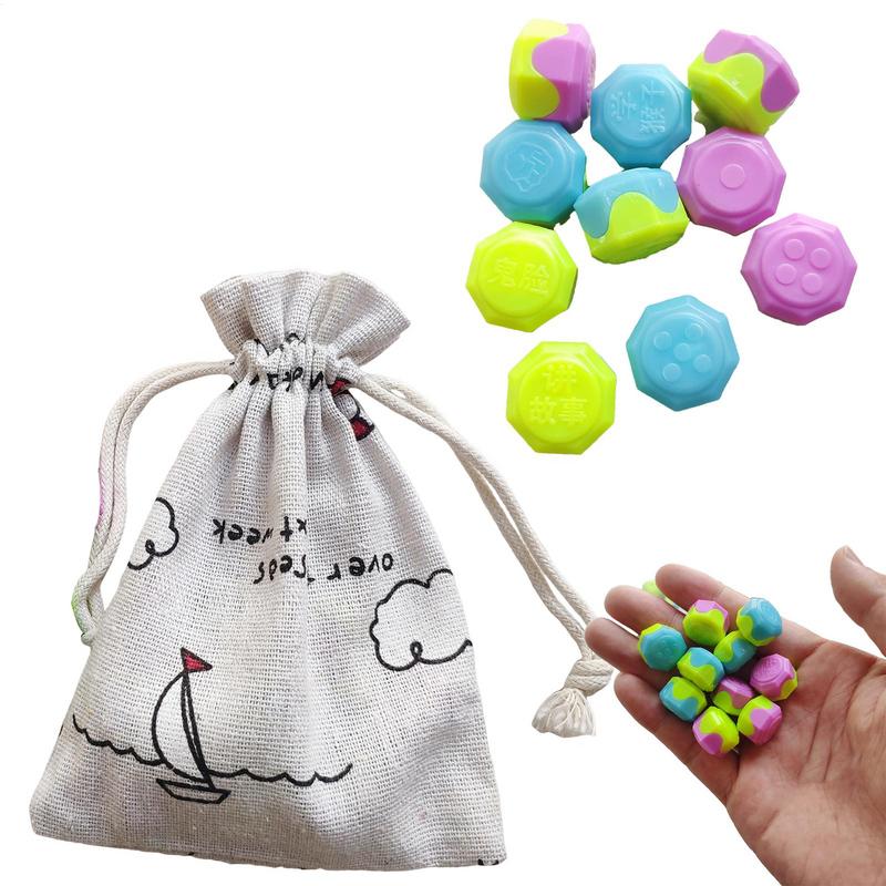 Korean Gonggi Stones Throwing Stone toy Fun Stone Catching Toy Traditional Korean Play Game Hand Eye Coordination Training Toy