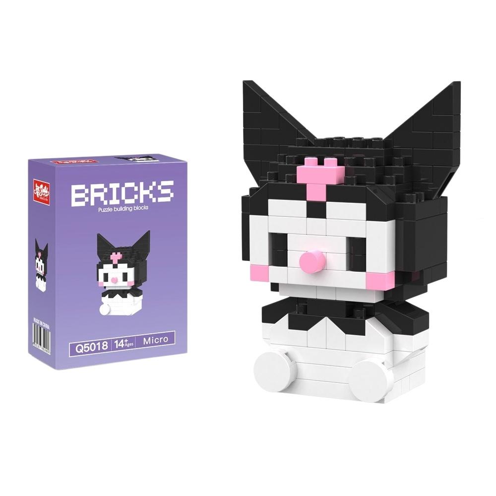 99 style Hello Kitty Building Blocks Cartoon Figures Kuromi Bricks My Melody Children's Assembly Toys Cinnamoroll Gift