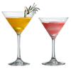 Classic Clear V-Shape Martini Glasses Set Straight-stemmed Cocktail Wine Glasses Gift for Engagement Party Work Gatherings