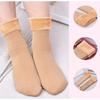 Thickened Plush Thermal Socks Autumn Winter Women Girls Solid Color Trendy Middle Tube Socks Soft Comfortable Casual Floor Socks
