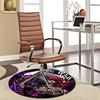 1pc My Hero Academia Midoriya Izuku Deku Round Carpet - Anime Design Chair Mat, Non-Slip Rug for Office, Home Decor, Living Room