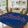 Chicago Cubs Design Crystal Velvet Rug Soft Decorative Mat for Bedroom Entrance