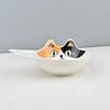 Ceramics Cute Cat Salad Bowl One Ear Dessert Bowl Japanese Three-coloured Cat Ceramic Tableware Home Kitchen Supplies Dinnerware