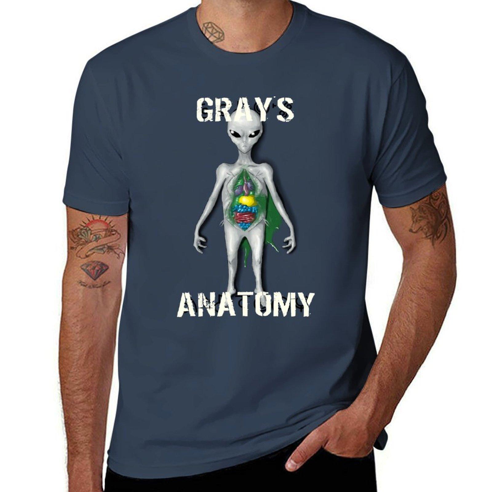 Gray s Anatomy T-Shirt t shirts for man graphic funny t shirts with prints t shirt for man T-Shirt S