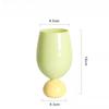 Modern Middle Ancient Cream Color Red Wine Glass Simple Tulip Fresh Ins Milk Drink Juice Cup Household Tall Water Cup