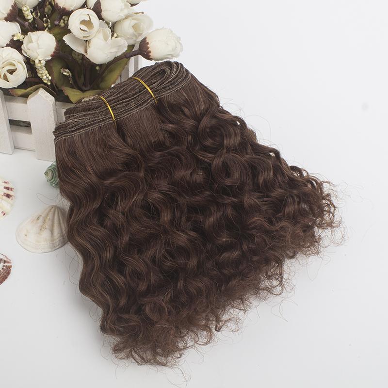 20CM Length 500CM Wool Curly Doll Hair Weft Kinky Curly Wool Material Doll Wigs Extension Handmade Diy Doll Accessories