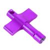 Vierkantanschluss Trommelschlüssel T-Form Stimmschlüssel Trommelschrauben Einstellwerkzeug für Musikinstrumentenreparatur WE18 Lila