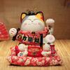 9 inch Ceramic Maneki Neko Coin Box Lucky Cat Ornament Home Decoration Feng Shui Figurine Platus Cat