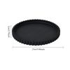 Modern Black Silicone Round Tray Coffee Table Centerpiece Minimalist Home Decor Organizer for Perfume Display Coffee Bar