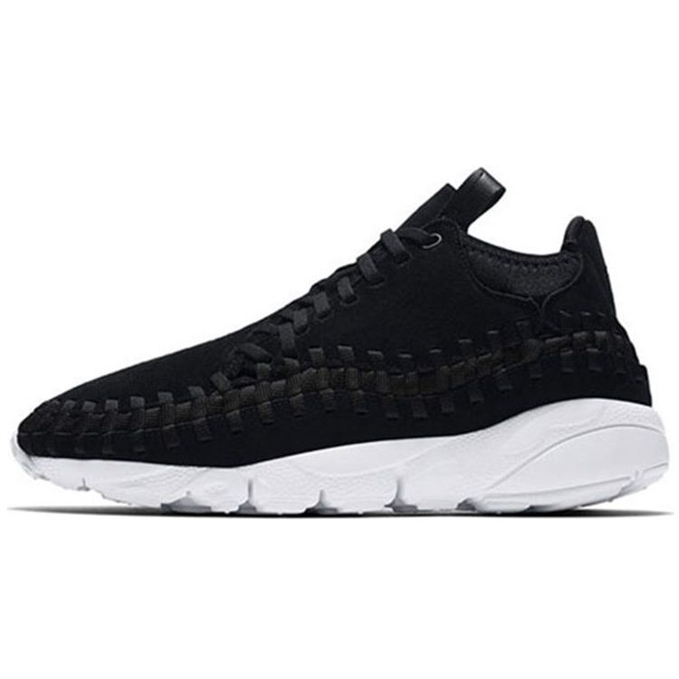 

Мужские кроссовки Nike Air Footscape Woven Chukka черные белые 443686-004