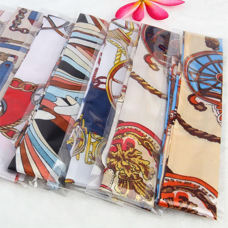 

Elegant Thin Strip Scarf One Size