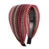 Wide Edge Hairband Hair Clip Ethnic Style Hair Accessory Toothed Anti-Slip Versatile For Covering Gray Hair And Frizz For Women