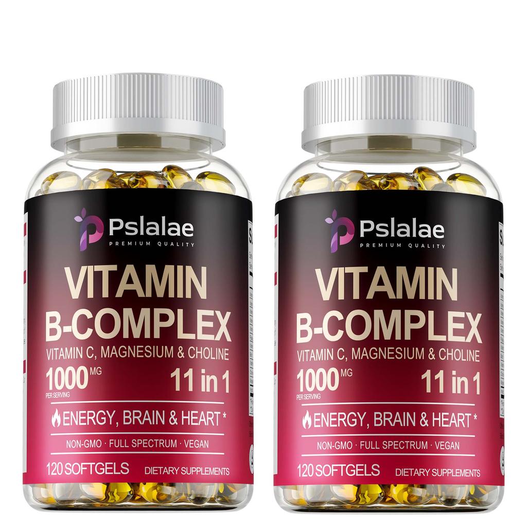 Complex B Vitamin Capsules, Containing Vitamin B1, Vitamin B2, Biotin, High-potency Formula, Suitable for Adults.
