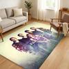Rock Music Floor Mat Soft Thickened Absorbent Non-Slip Bedroom Living Room Door Mat Home Decor Flannel Rugs