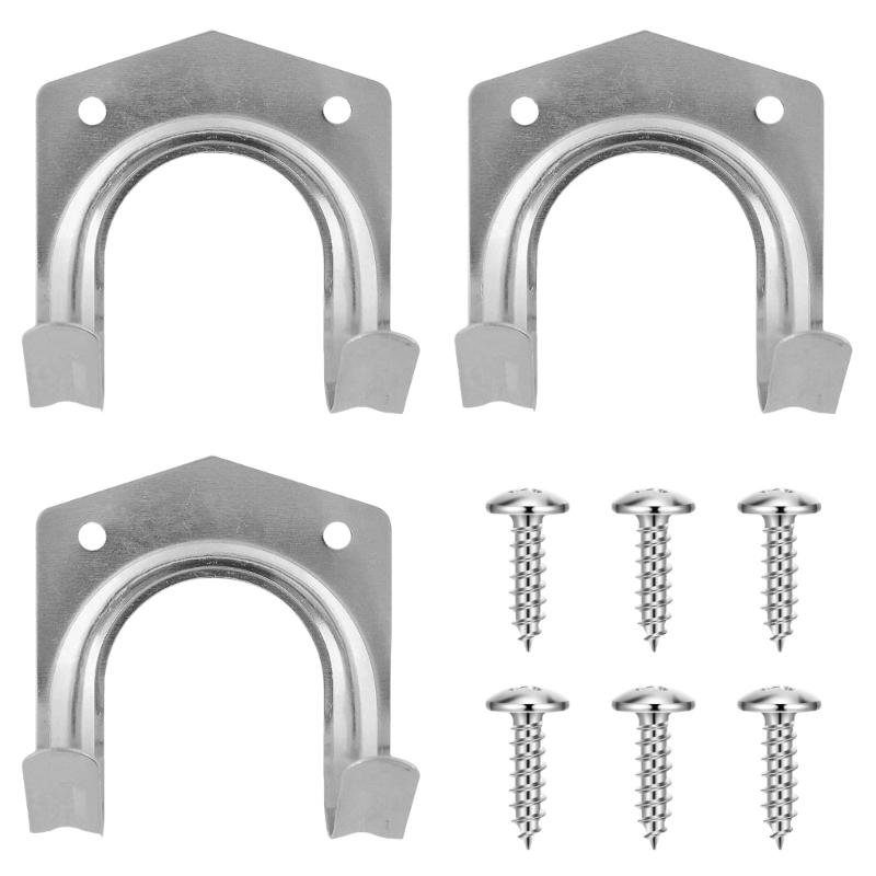 

Garden Tool Hook for Shed and Garage Storage Sturdy Carbon Steel Hangers with Mounting Screws for Various Tool