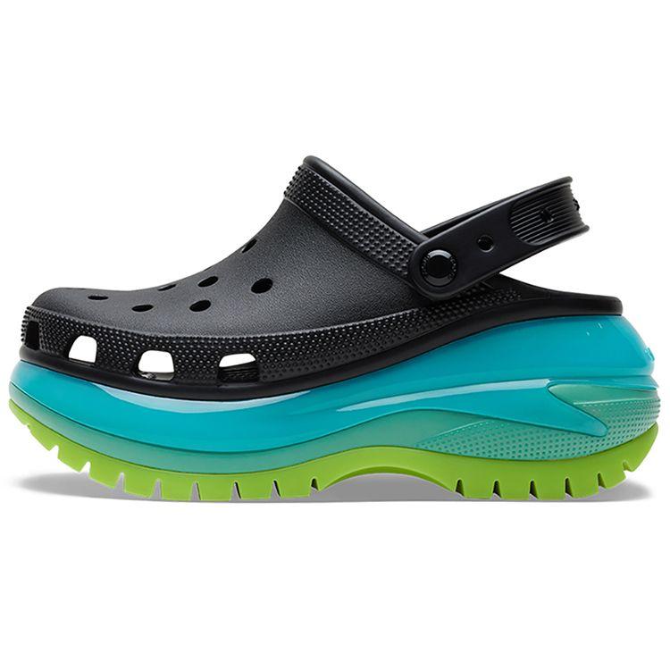 Crocs Lightweight Breathable EVA Clogs Unisex Footwear Black Blue 207988-0C4