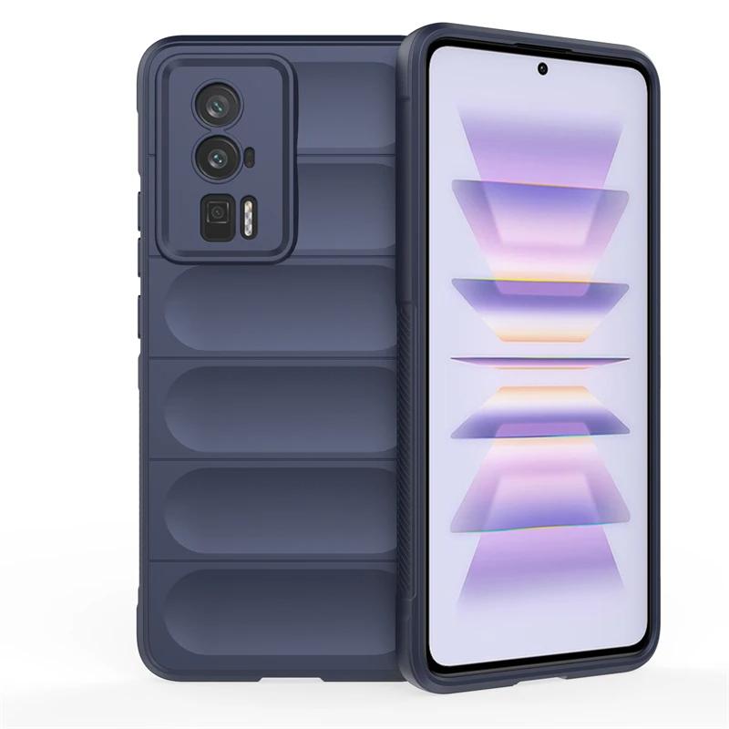 For Xiaomi Poco F5 Pro F3 F4 GT 5G Back Cover Phone Case Soft Liquid Silicone Anti-fall Shockproof Armor Protect Funda Coque