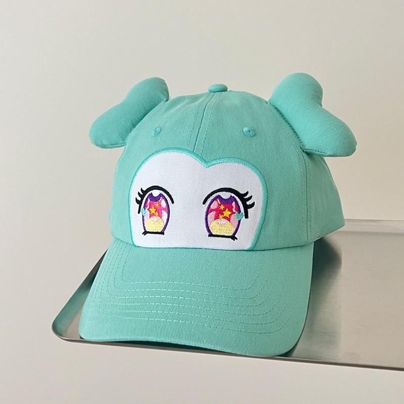

Big Eyes Ears Design Baseball Cap With Breathable Fabric For Outings Casual мятный зеленый