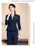 Chic Professional Women's Skirt Suit - Elegant Spring/Autumn Beauty Salon Front Desk Uniform
