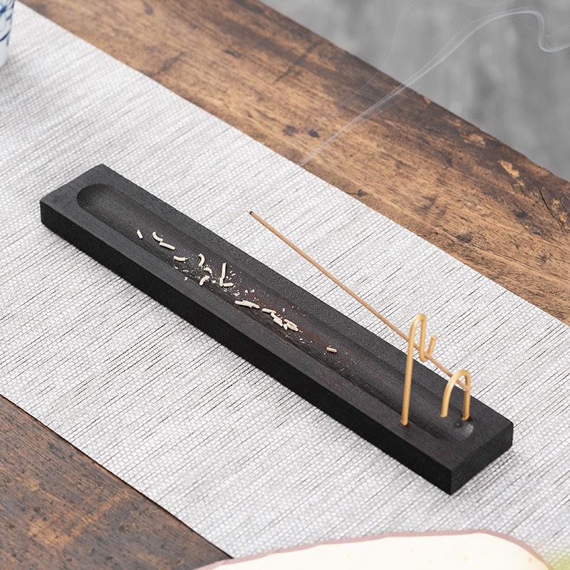 Solid Wood Incense Burner for Stick Incense - Sandalwood & Agarwood Holder for Home Use
