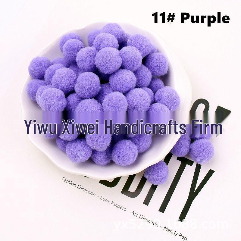 High Elastic Polyester Fluff Ball DIY Lace Black Long Hair Accessories