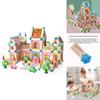 Wooden House Construction Free Assembly Of Building Blocks Children Toy Set For Creative Play And Learning