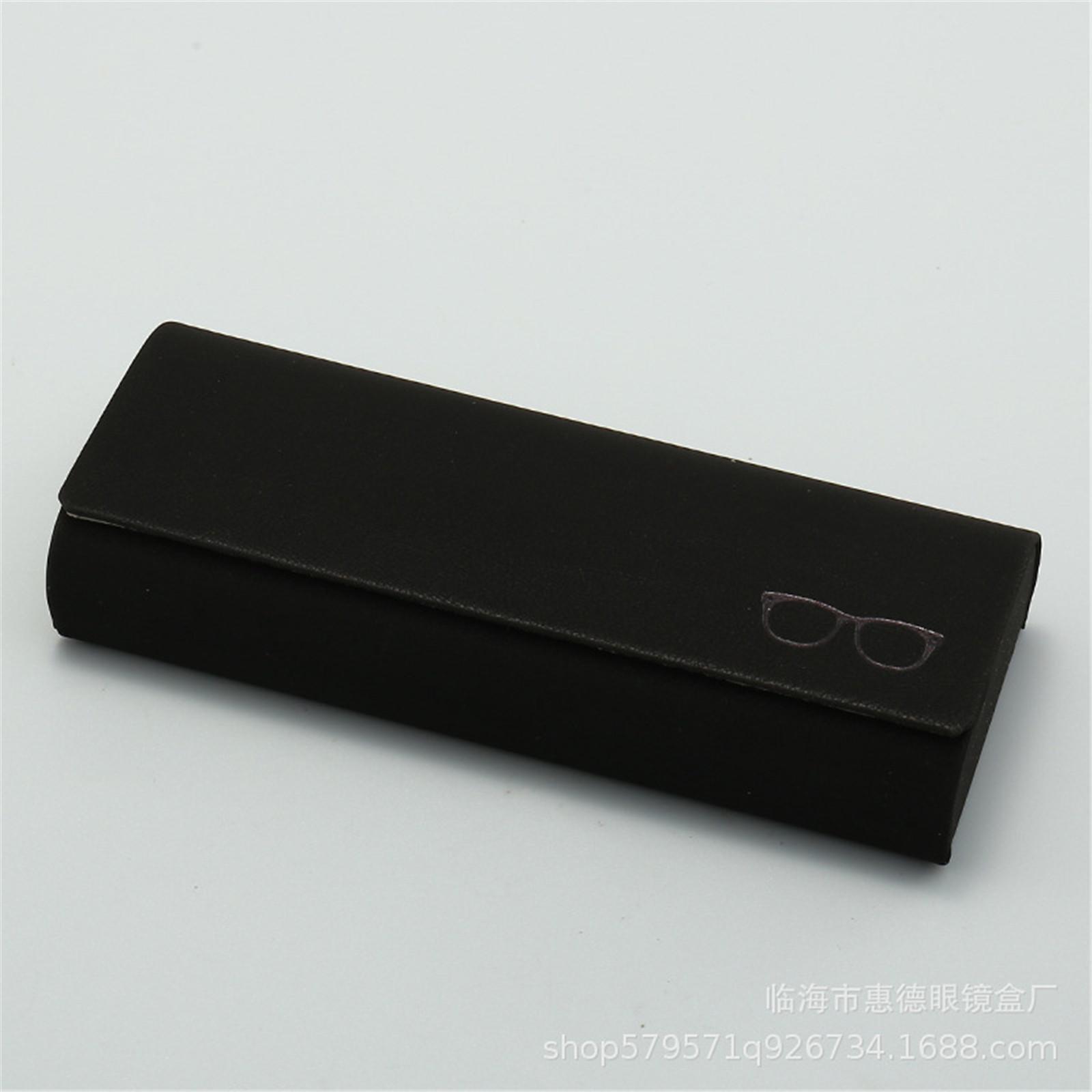 

PU Leather Glasses Case Men Women Sunglasses Myopia Presbyopia Reading Glasses Box Portable Anti-Pressure Eyewear Accessories чёрный