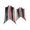 For Tesla Model 3 Y 2018- ABS Car Inner Front Rear Door Handle Armrest Cover Trim     Carbon Fiber Texture