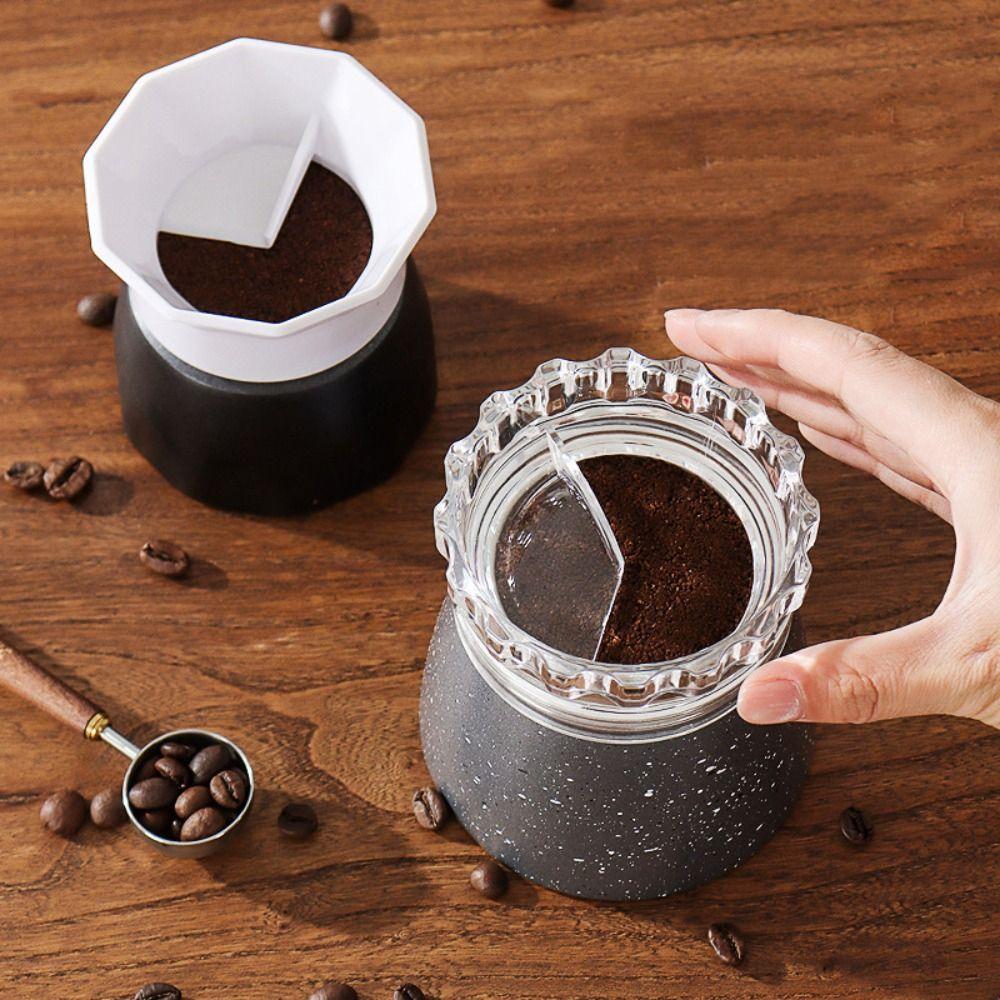 65mm Rotary Powder Dosing Ring 2/3 Cups Coffee Powder Distributor Moka Pot Tamper  Office