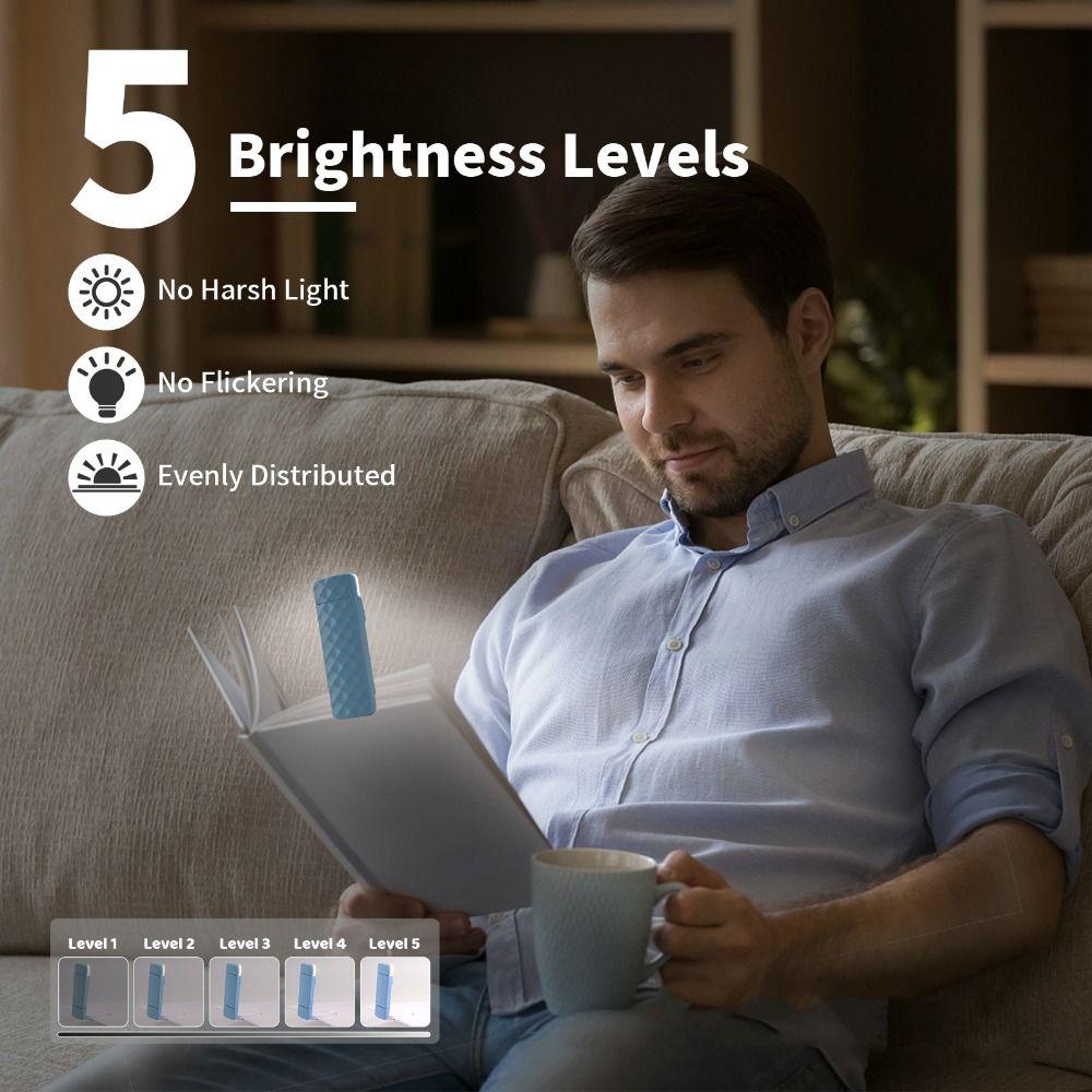 Rechargeable Clip on Book Light Eye Protection Clip Desk Light Mini LED Book Light  Night Light